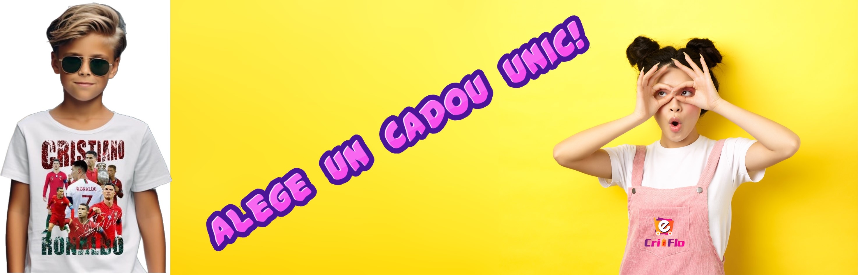Banner Cristiano Ronaldo Copii tricou copii